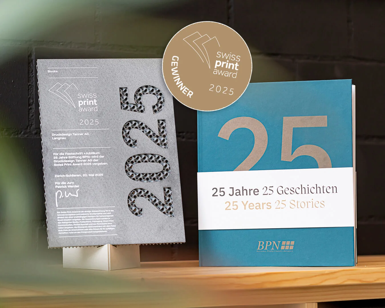 Swiss Print Award 2025 druckdesing Tanner